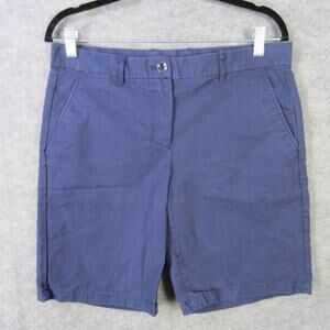Gap Boyfriend Roll-Up Shorts Mens 6 Blue Khakis Casual Summer Chino Classic